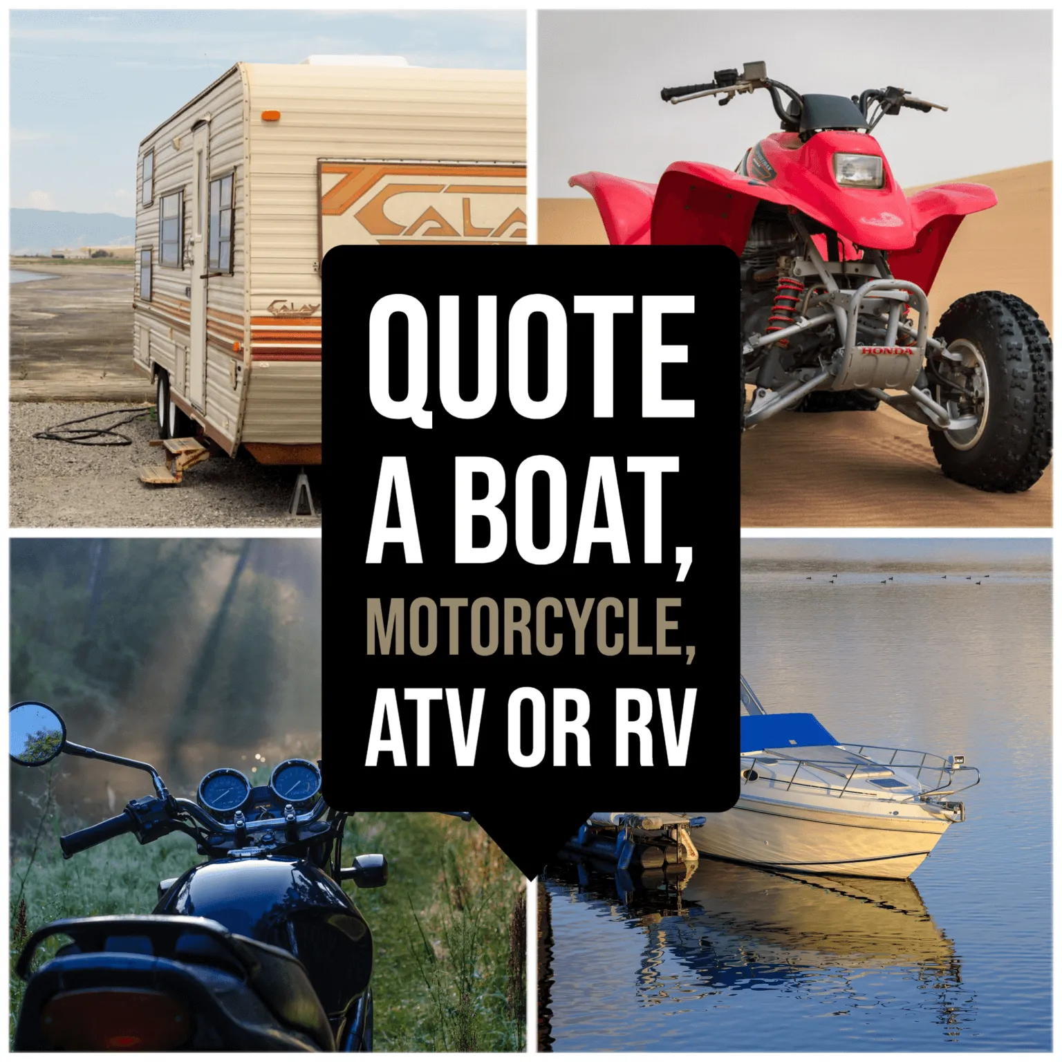 Recreational vehicles and quote text